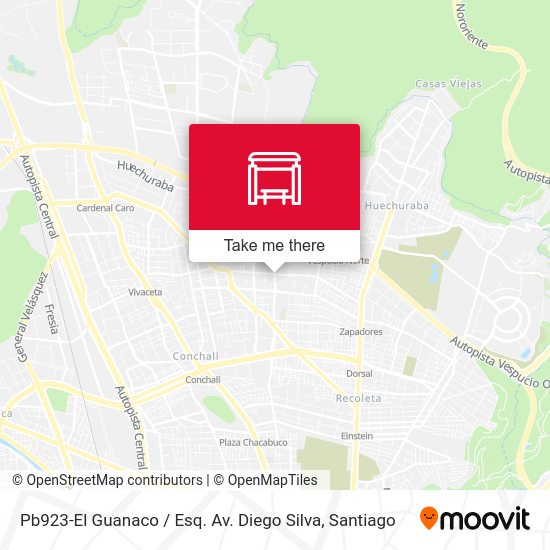 Pb923-El Guanaco / Esq. Av. Diego Silva map
