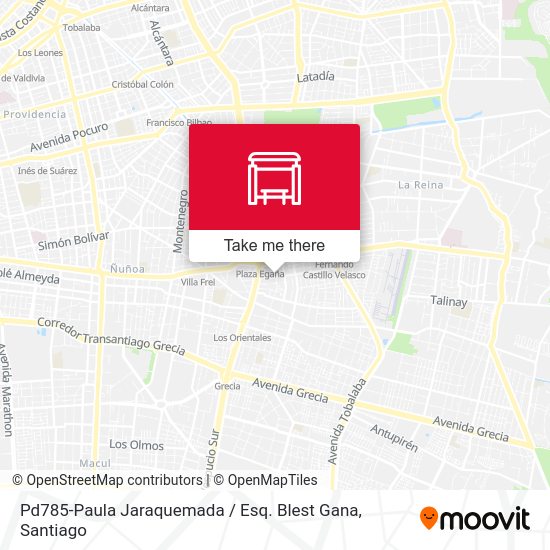 Mapa de Pd785-Paula Jaraquemada / Esq. Blest Gana