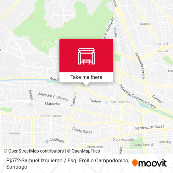 Pj572-Samuel Izquierdo / Esq. Emilio Campodónico map