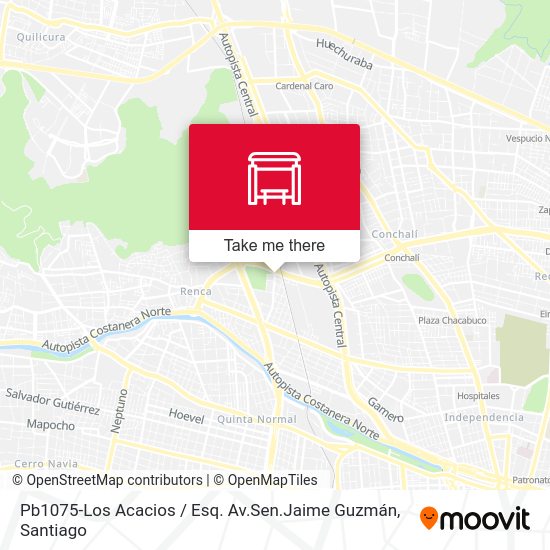 Mapa de Pb1075-Los Acacios / Esq. Av.Sen.Jaime Guzmán