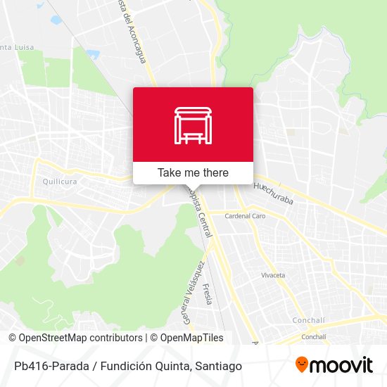 Mapa de Pb416-Parada / Fundición Quinta