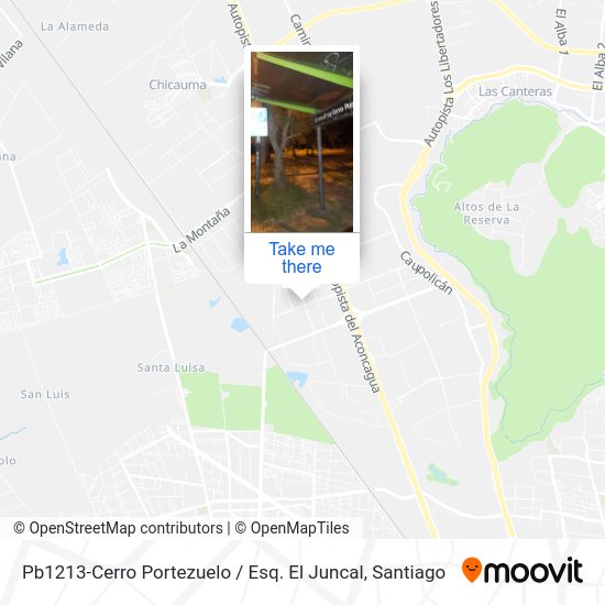 Pb1213-Cerro Portezuelo / Esq. El Juncal map