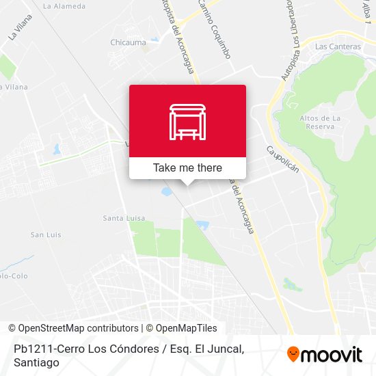 Mapa de Pb1211-Cerro Los Cóndores / Esq. El Juncal