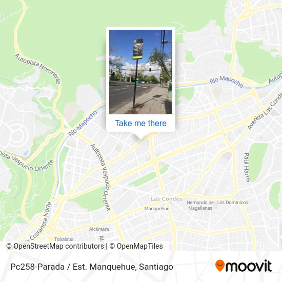 Pc258-Parada / Est. Manquehue map
