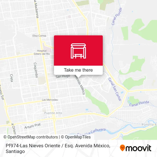 Pf974-Las Nieves Oriente / Esq. Avenida México map