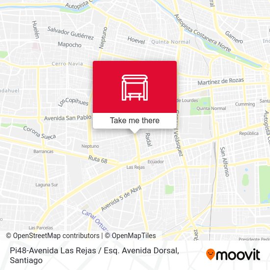 Mapa de Pi48-Avenida Las Rejas / Esq. Avenida Dorsal