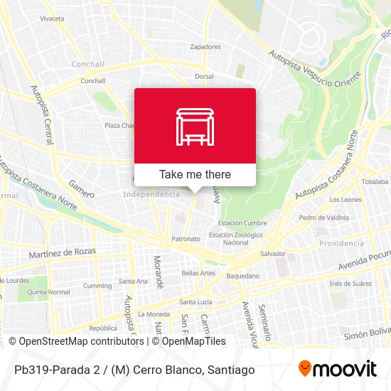 Pb319-Parada 2 / (M) Cerro Blanco map
