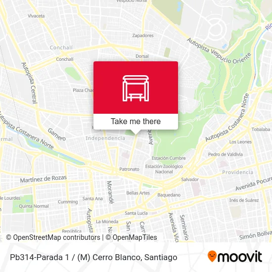 Pb314-Parada 1 / (M) Cerro Blanco map