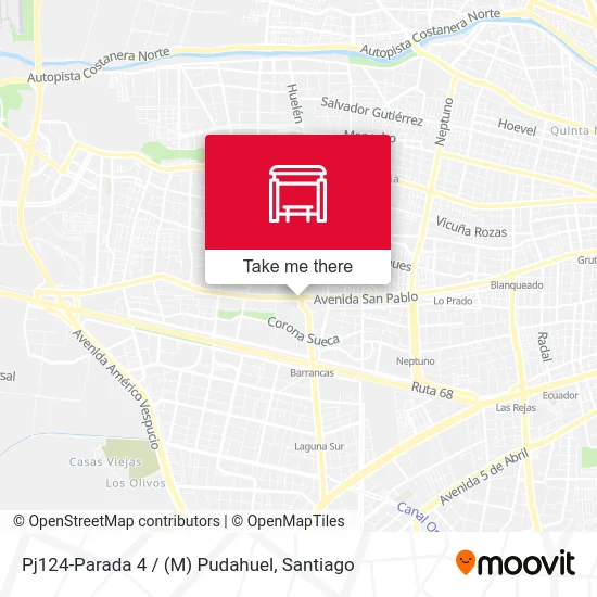 Pj124-Parada 4 / (M) Pudahuel map