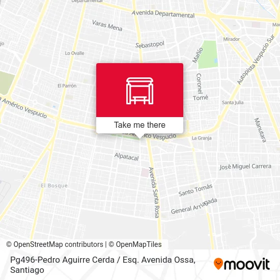 Pg496-Pedro Aguirre Cerda / Esq. Avenida Ossa map