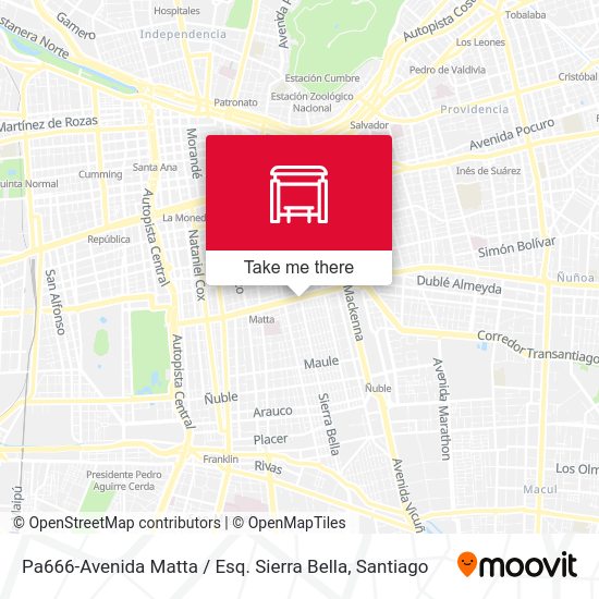 Mapa de Pa666-Avenida Matta / Esq. Sierra Bella