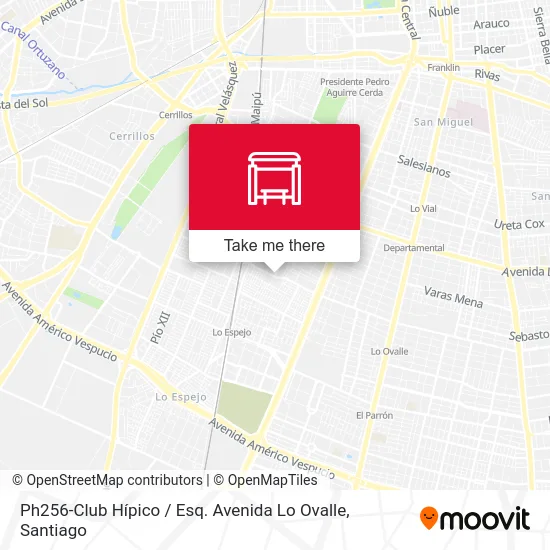 Ph256-Club Hípico / Esq. Avenida Lo Ovalle map