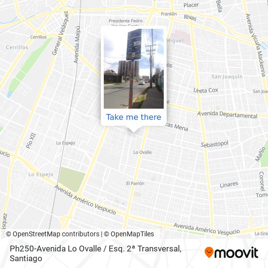 Mapa de Ph250-Avenida Lo Ovalle / Esq. 2ª Transversal