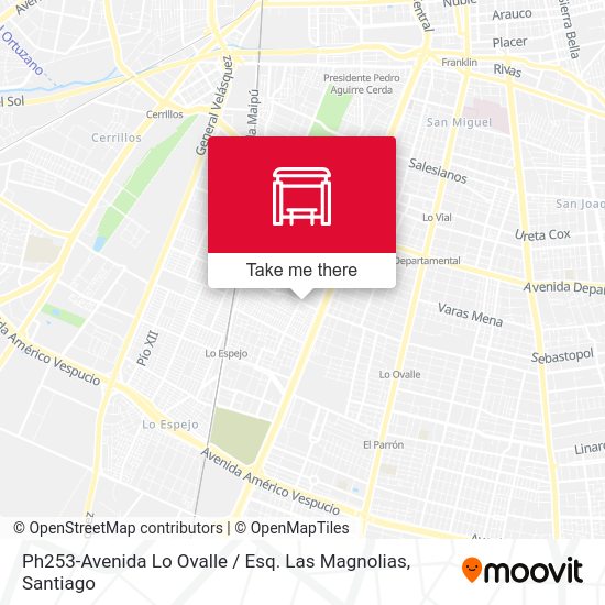Ph253-Avenida Lo Ovalle / Esq. Las Magnolias map