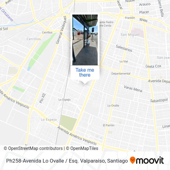Ph258-Avenida Lo Ovalle / Esq. Valparaíso map