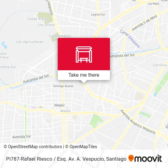Pi787-Rafael Riesco / Esq. Av. A. Vespucio map