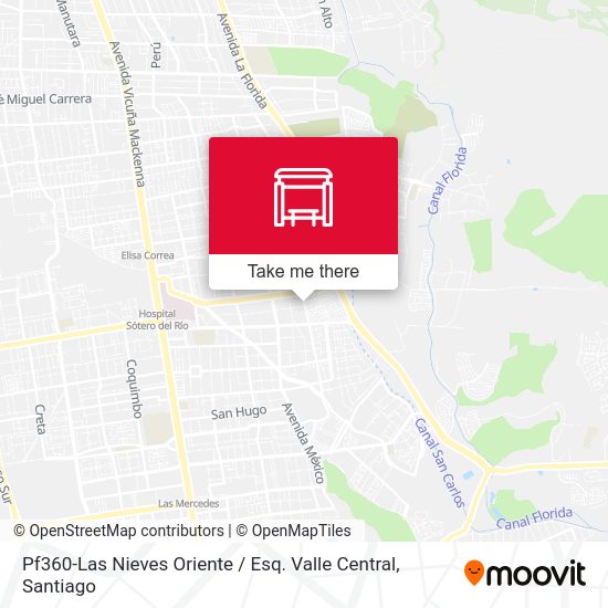 Mapa de Pf360-Las Nieves Oriente / Esq. Valle Central