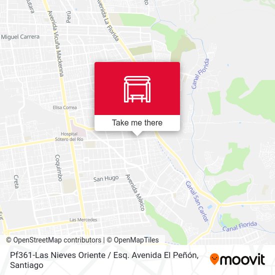 Mapa de Pf361-Las Nieves Oriente / Esq. Avenida El Peñón