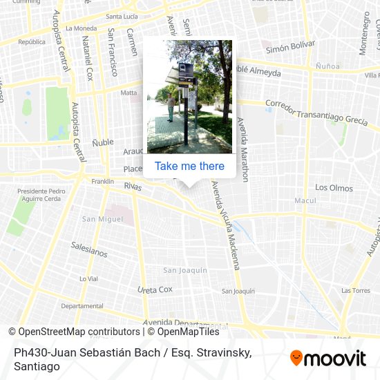 Mapa de Ph430-Juan Sebastián Bach / Esq. Stravinsky