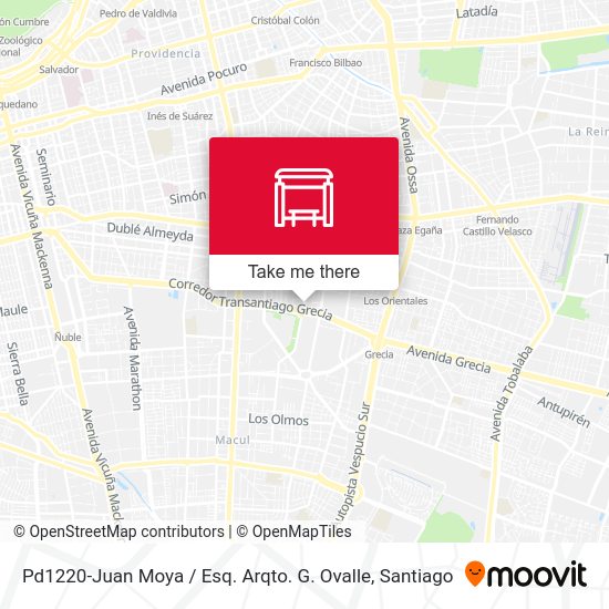 Pd1220-Juan Moya / Esq. Arqto. G. Ovalle map