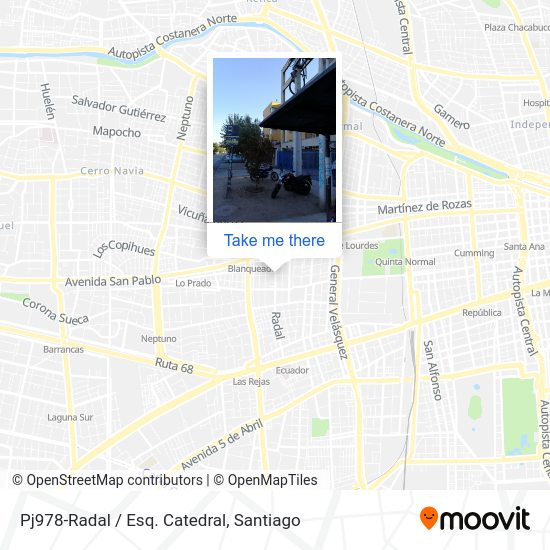 Mapa de Pj978-Radal / Esq. Catedral
