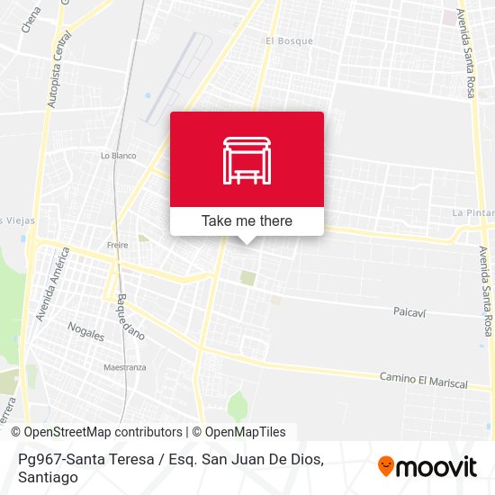 Pg967-Santa Teresa / Esq. San Juan De Dios map