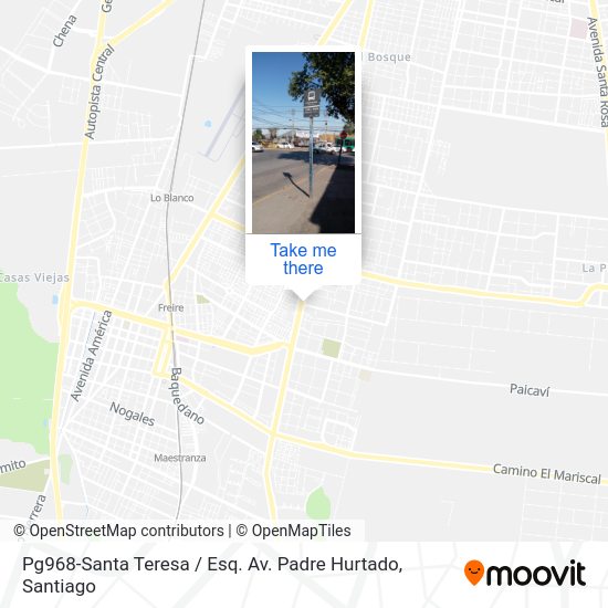 Mapa de Pg968-Santa Teresa / Esq. Av. Padre Hurtado