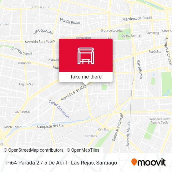 Mapa de Pi64-Parada 2 / 5 De Abril - Las Rejas