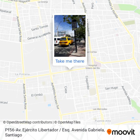 Mapa de Pf56-Av. Ejército Libertador / Esq. Avenida Gabriela