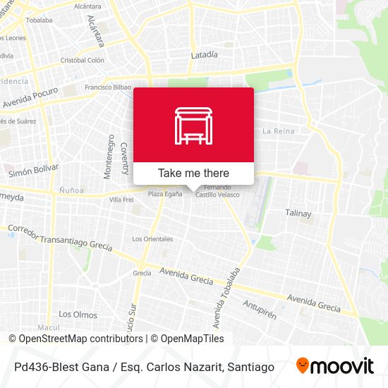Mapa de Pd436-Blest Gana / Esq. Carlos Nazarit