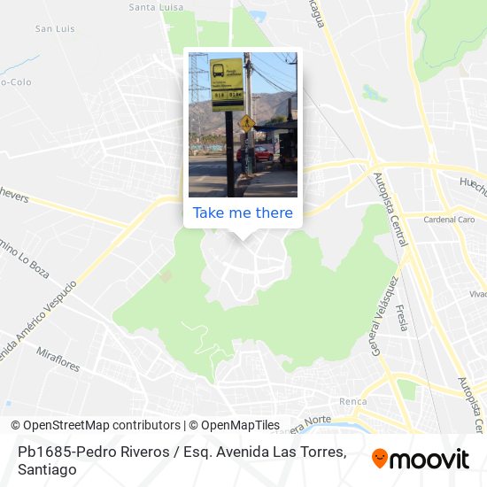 Pb1685-Pedro Riveros / Esq. Avenida Las Torres map