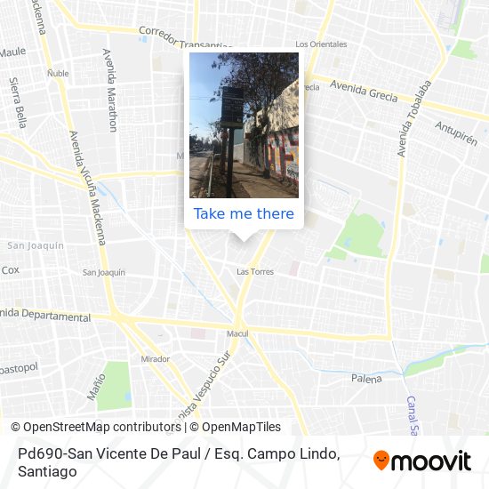 Pd690-San Vicente De Paul / Esq. Campo Lindo map