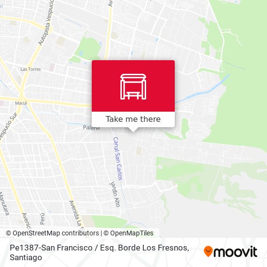 Pe1387-San Francisco / Esq. Borde Los Fresnos map