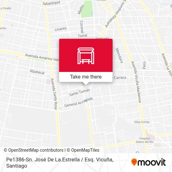 Mapa de Pe1386-Sn. José De La.Estrella / Esq. Vicuña