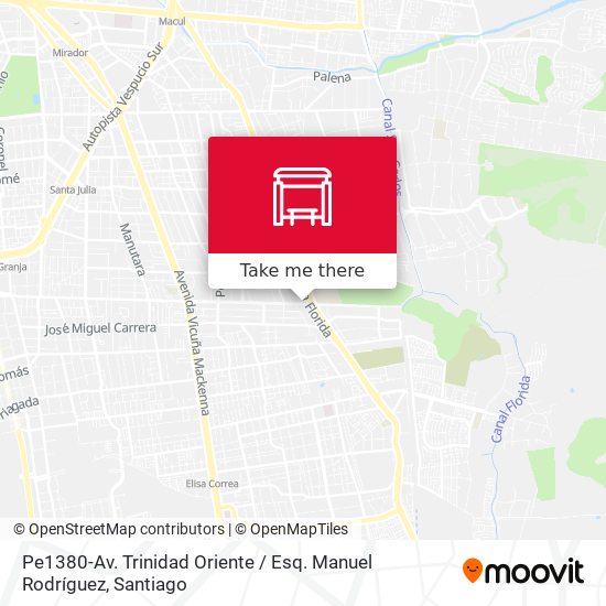 Pe1380-Av. Trinidad Oriente / Esq. Manuel Rodríguez map