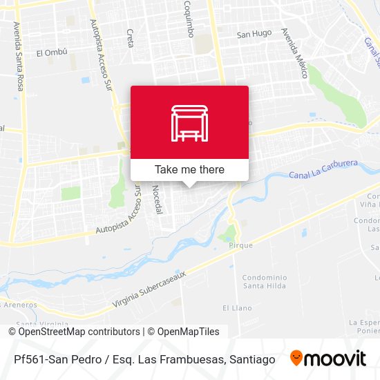 Pf561-San Pedro / Esq. Las Frambuesas map