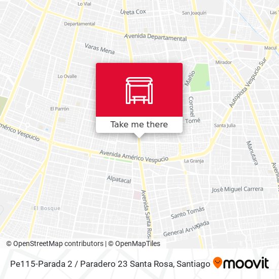 Pe115-Parada 2 / Paradero 23 Santa Rosa map