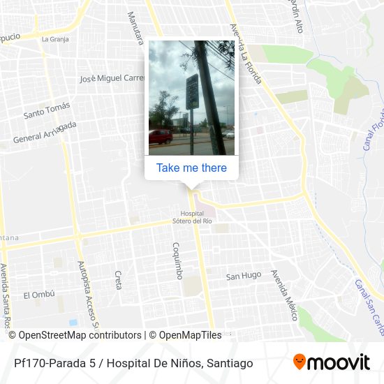 Mapa de Pf170-Parada 5 / Hospital De Niños