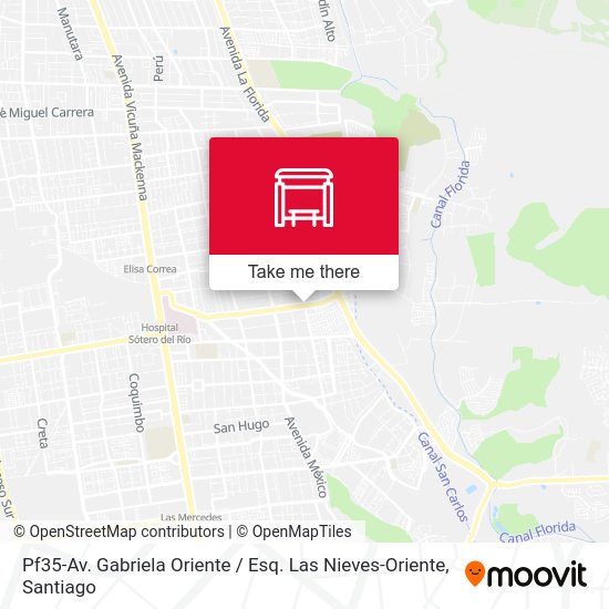 Mapa de Pf35-Av. Gabriela Oriente / Esq. Las Nieves-Oriente