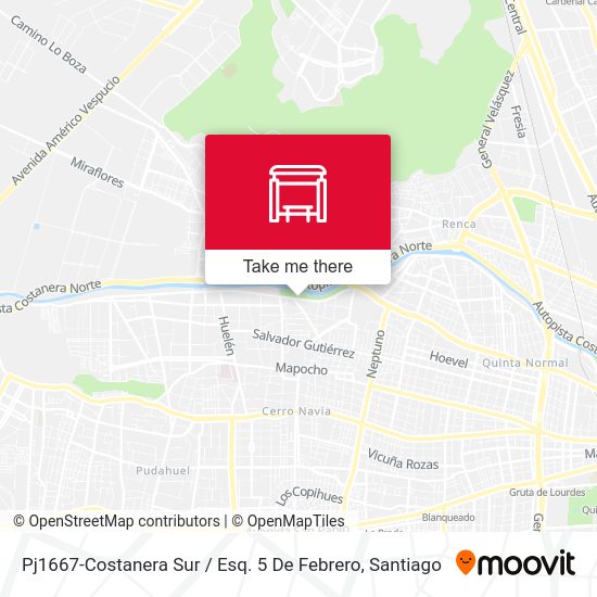 Mapa de Pj1667-Costanera Sur / Esq. 5 De Febrero