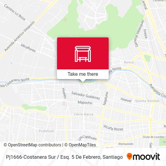 Pj1666-Costanera Sur / Esq. 5 De Febrero map