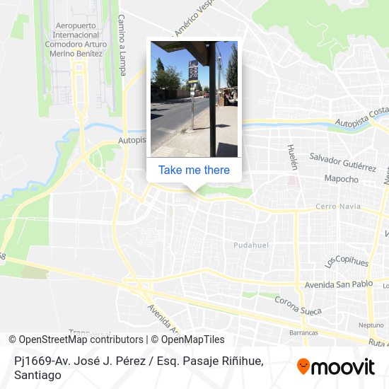 Pj1669-Av. José J. Pérez / Esq. Pasaje Riñihue map