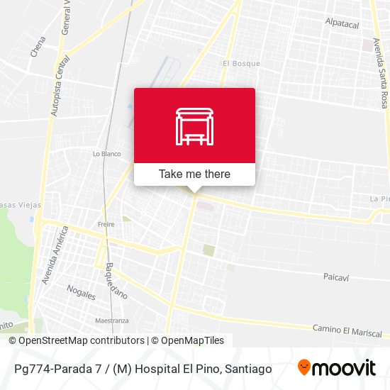 Pg774-Parada 7 / (M) Hospital El Pino map
