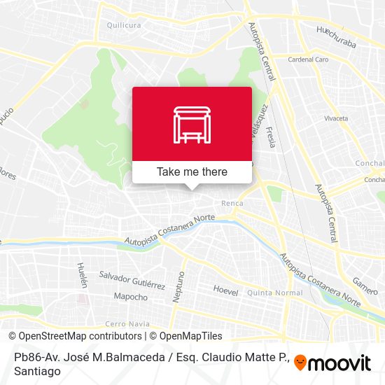 Pb86-Av. José M.Balmaceda / Esq. Claudio Matte P. map