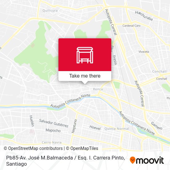 Pb85-Av. José M.Balmaceda / Esq. I. Carrera Pinto map