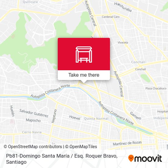 Pb81-Domingo Santa María / Esq. Roquer Bravo map