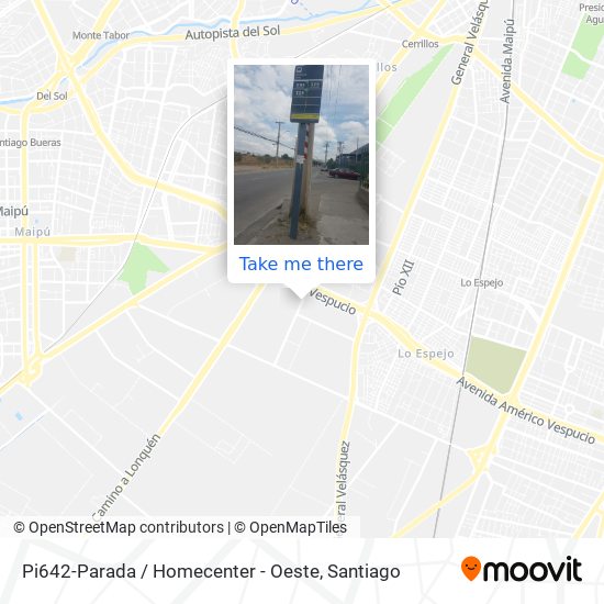 Pi642-Parada / Homecenter - Oeste map