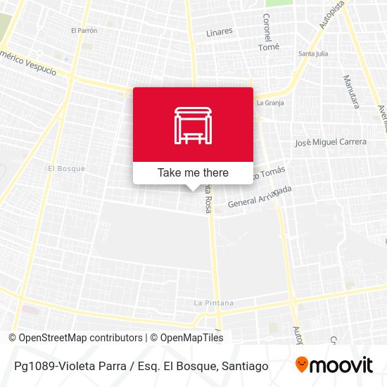 Pg1089-Violeta Parra / Esq. El Bosque map