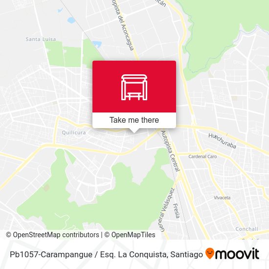 Mapa de Pb1057-Carampangue / Esq. La Conquista