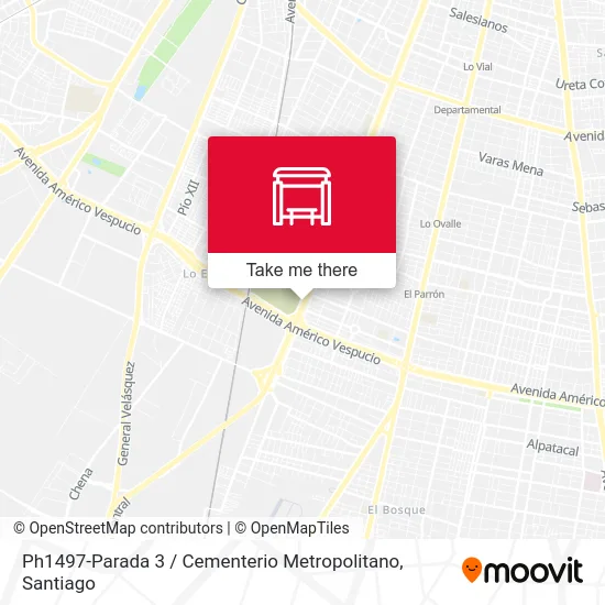 Ph1497-Parada 3 / Cementerio Metropolitano map